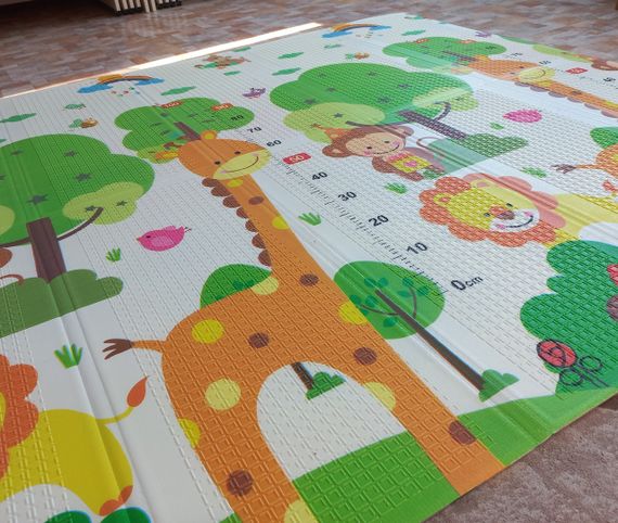 Коврик детский игровой 2х1,8м для ползания складной развивающий двусторонний Ростомер | Зображення 4