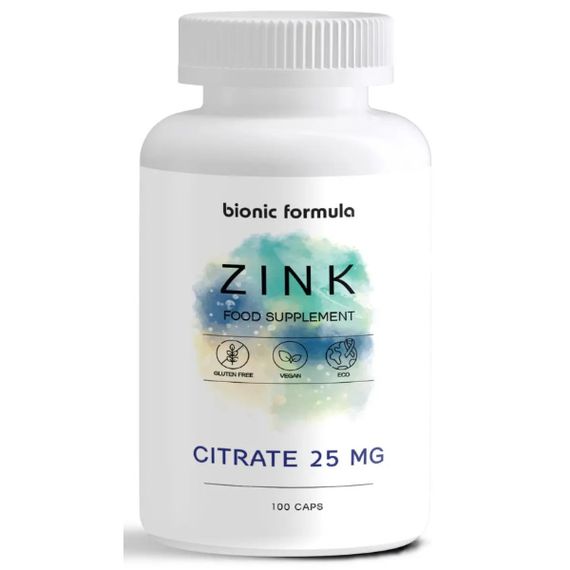Мікроелемент Цинк Bionic Formula Zink (Citrate) 25 mg 100 Caps