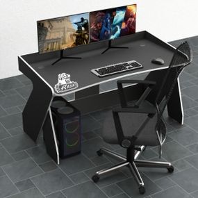 Стол компьютерный Comfy-Home Rasin RS-3 черныйбелый