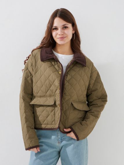 Куртка-сорочка однотонна жіноча LAWA WBC02488 M Хакі shop (2000999500473)