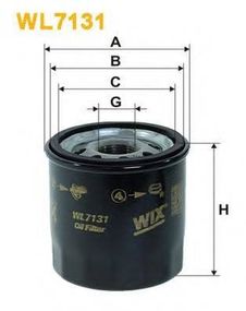 Фільтр оливи WIX FILTERS WL7131 на TOYOTA STARLET (_P7_)