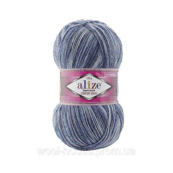 Шкарпеткова пряжа Alize Superwash Comfort Socks, 7677