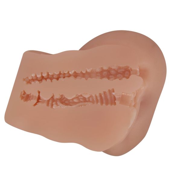 Мастурбатор вагіна анус CRAZY BULL Hailey, Vibration Double holes TPR ABS Sex Aura | Зображення 5
