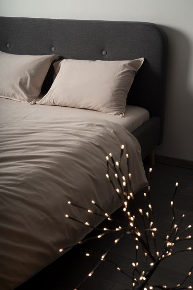 Комплект постільної білизни SoundSleep Stonewash євро 200х220 см бежевий (93593007) | Зображення 1