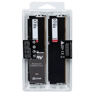 Модуль памяти для компьютера DDR5 32GB (2x16GB) 6400 MHz Beast Black XMP Kingston Fury (ex.HyperX) | Зображення 5