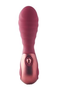 Мини вибратор рельефный Dream Toys Dinky Mini Vibrator Jody F бордовый, 12 см х 3.2 см Sex Aura