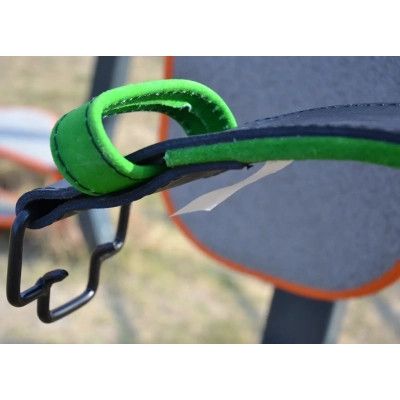 Атлетический пояс MadMax MFB-302 Quick Release Belt шкіряний Black/Green L (MFB-302_L) | Зображення 2