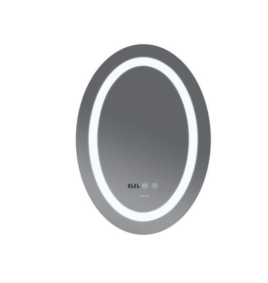 Дзеркало Mixxus PLAIN MV02-60x80 з LED Touch, Anti-fog, димером, регулюванням яскравості, годинником (MI6933) | Зображення 4