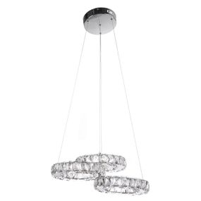 Люстра подвесная хрустальная LED 30W WW+NW+CW CH (BR-973S/3)
