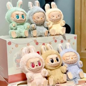 М'яка іграшка Labubu сидячий 15 см, рандомна іграшка Лабубу Pop Mart Монстри