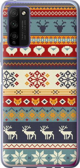 Чехол на Huawei Honor 30 Lite Рождественский орнамент "3303u-2074-17620"