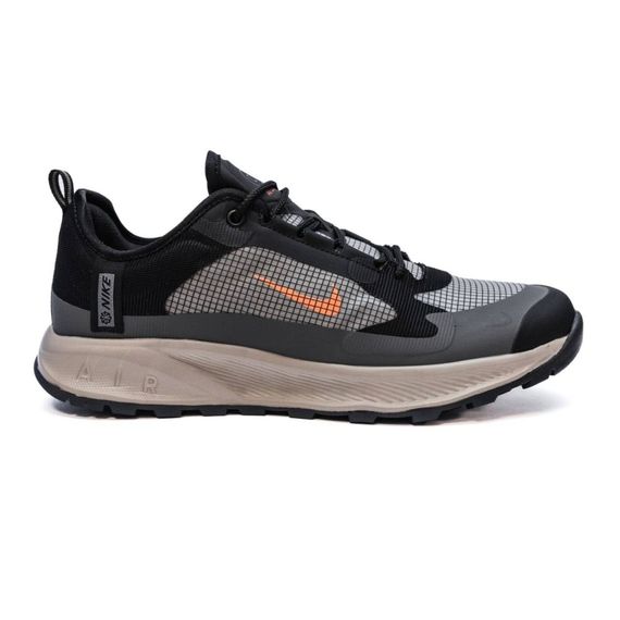 Демісезонні шкіряні кросівки Nike колір чорний/сірий | Зображення 3