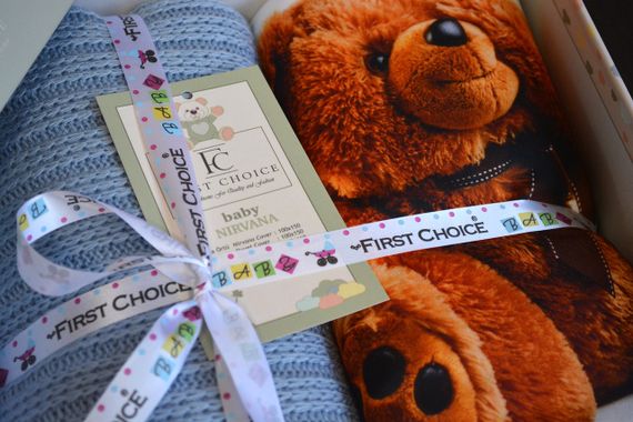 Дитячий комплект постільної білизни з пледом First Choice Baby Digital Satin Nirvana 100х150 см. Bear | Зображення 2