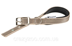 Ошейник для собак Ferplast Daytona Deluxe C15/35 нейлоновый коричнево-чёрный 1.5х27-35 см 77202012