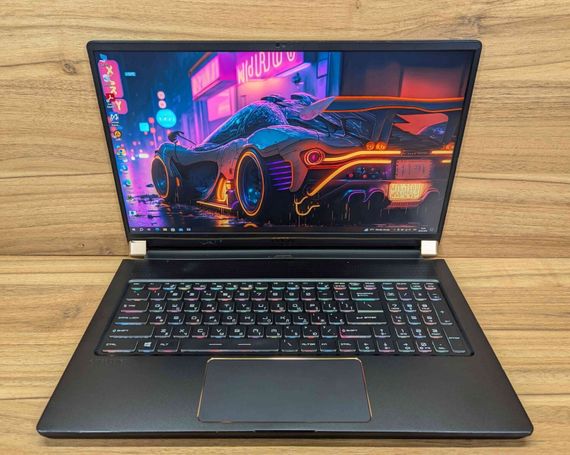 Игровой ноутбук Б-класс MSI GS75 Stealth 9SF-243US / 17.3" (1920x1080) IPS / Intel Core i7-10875H (8 (16) ядер по 2.3 - 5.1 GHz) / 16 GB DDR4 / 512 GB SSD / nVidia GeForce RTX 2060, 6 GB GDDR6, 192-bit / WebCam / Windows 10 б/у + Подарок Мышь / USB | Зображення 1