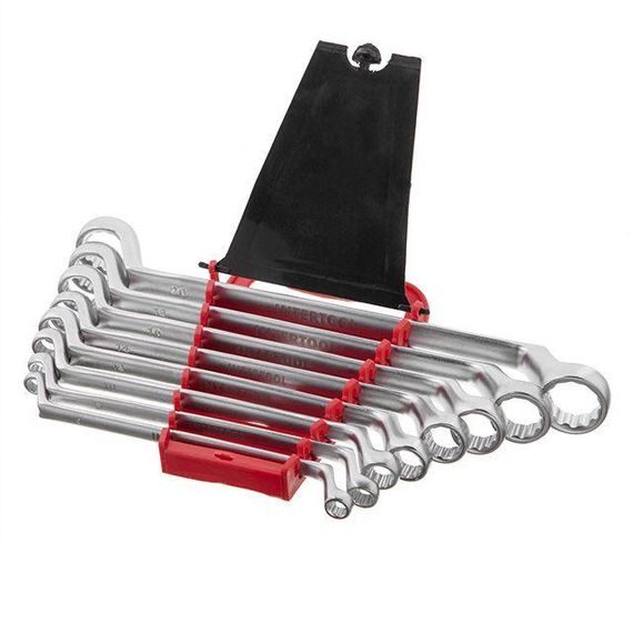 Набір ключів накидних 8 од., 6-22 мм, Cr-V INTERTOOL HT-1102 | Зображення 1