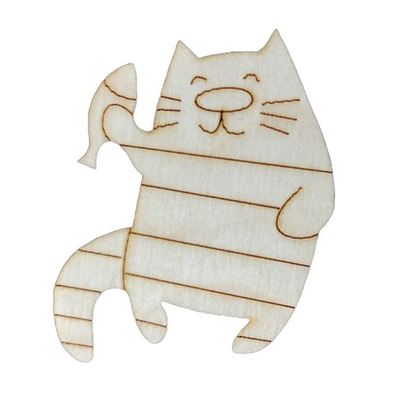 Набір дитячої творчості Розпис по дереву "Магніти-веселі коти" РД-011 | Зображення 3