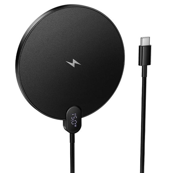 БЗП Hoco CW62 Peak with digital display and cable 15W Black