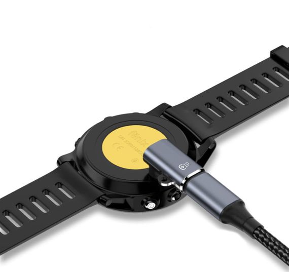 Угловой Lightning переходник Primo KPR01 для зарядки часов Garmin Fenix / Forerunner / Venu / Delta | Зображення 4