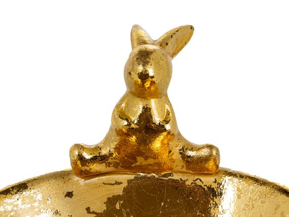 Пасхальное блюдо Golden Rabbit Plate 15х13х10 см | Зображення 1