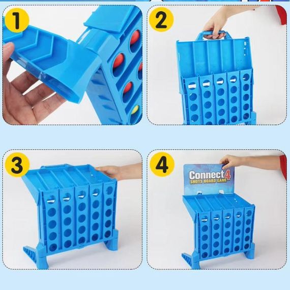 Настольная интерактивная игра Ummi 22013 Connect 4 Shots Board Game Blue | Зображення 3