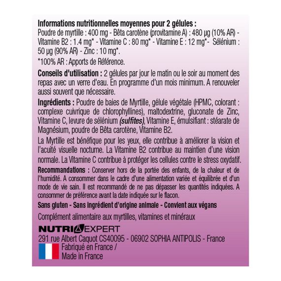 Комплекс для профілактики зору NUTRIEXPERT VISION PLUS 60 Caps | Зображення 1