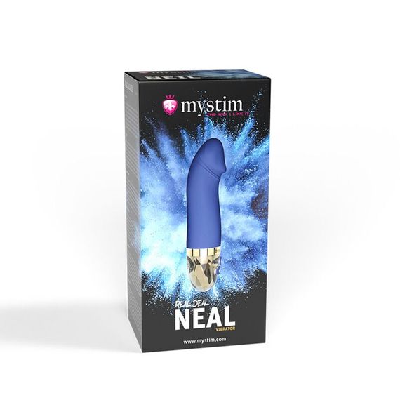 Вибратор Mystim Real Deal Neil Blue, мощный мотор, 8 режимов | Зображення 7