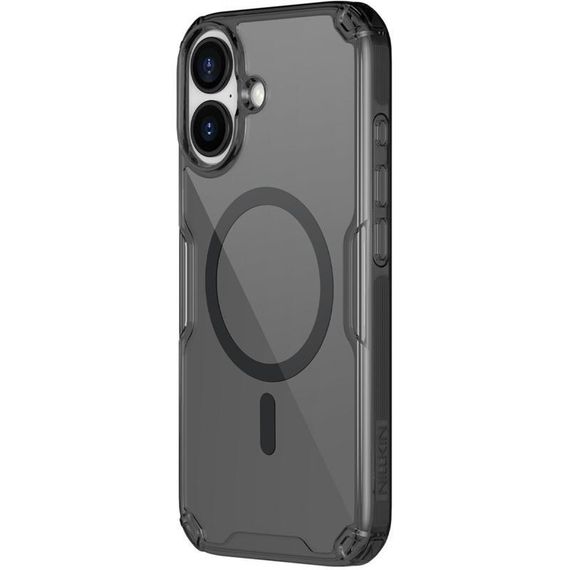TPU чохол Nillkin Nature Pro Magnetic для Apple iPhone 17 (6.3") Чорний (прозорий)