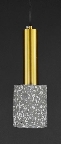 Люстра підвісна на 1 лампочку 27695 Латунь 35-180х10х10 см. | Зображення 1