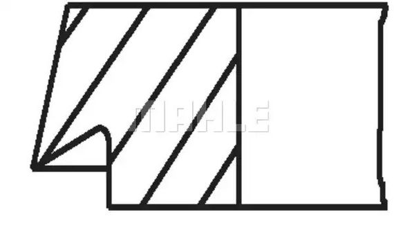 Кільця поршневі Opel ASTRA G/F/Opel VECTRA B, MAHLE/KNECHT (01169N0) | Зображення 4