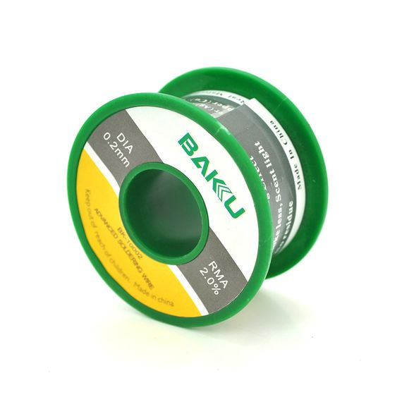 Припой BAKKU проводной Solder wire BK10002 DIA 0.2mm (50g)