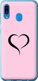 Чохол на Samsung Galaxy A20 2019 A205F Серце 1 з пластику FCh_047792