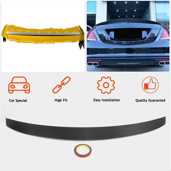 Спойлер V4 (Карбон) для Mercedes S-сlass W222 2013-2020 гг | Зображення 1