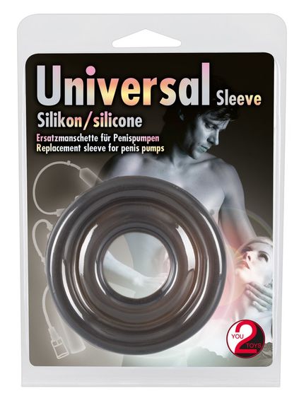 Насадка до помпи - Universal Silicon Sleeve Black Sex Aura | Зображення 3