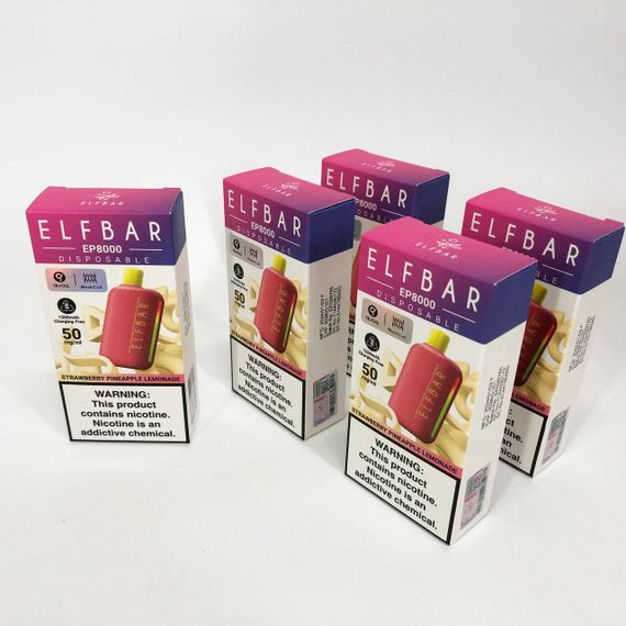 Elf Bar EP8000 смак Полунично-Ананасовий Лимонад (Strawberry Pineapple Lemonade) (ws52187-9) | Зображення 3
