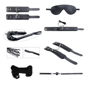 Набір аксесуарів БДСМ Alive Secret Desires Black Kit (8 pcs) Sex Aura