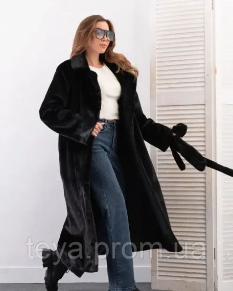 Пальто колір чорний розміри S, L, XL, M FI_009109 | Зображення 1