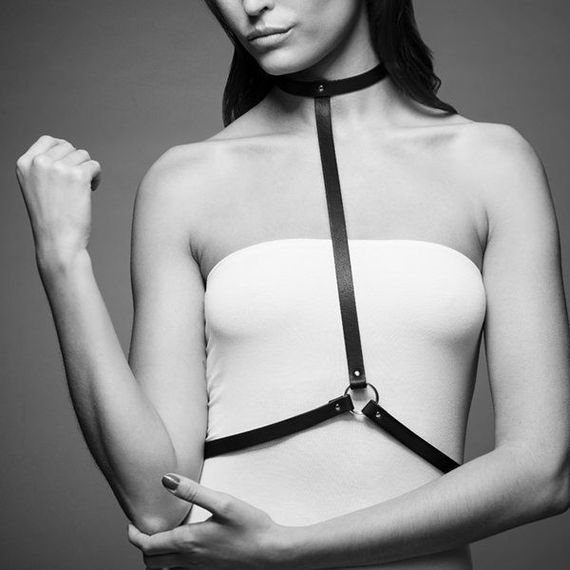 Портупея Bijoux Indiscrets MAZE - I Harness Black, екошкіра, дуже стильна | Зображення 2