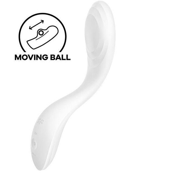 Вібратор із перлинною стимуляцією точки G Satisfyer Rrrolling Pleasure White Sex Aura