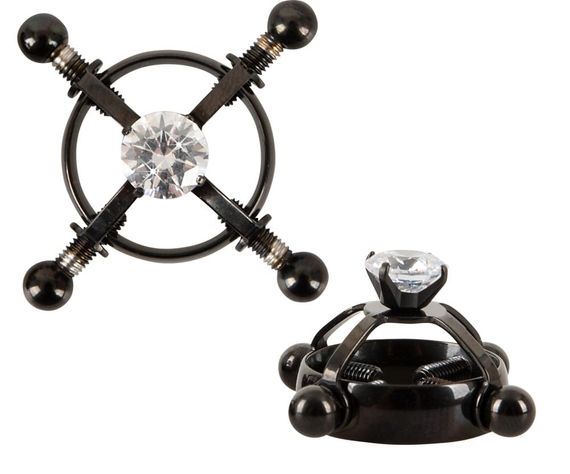 Затискачі для сосків Bad Kitty Nipple Jewellery Чорні One Size | Зображення 3