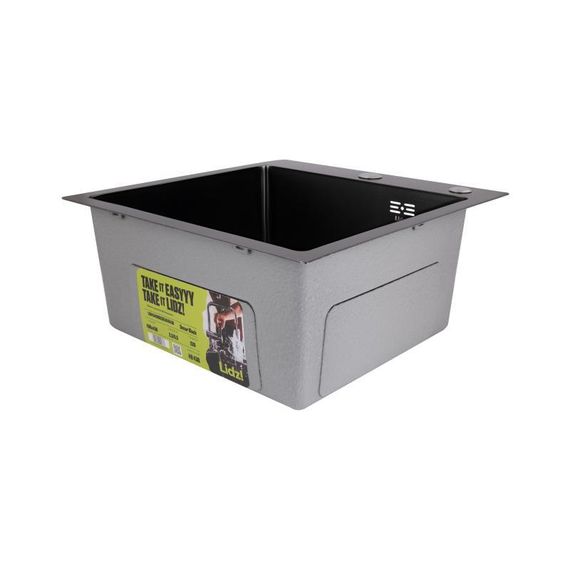 Мойка для кухни интегрированная Lidz Handmade H4545HB Decor Black PVD Honeycomb 2,5/0,5 мм LDH4545HDECBLM49438 | Зображення 3