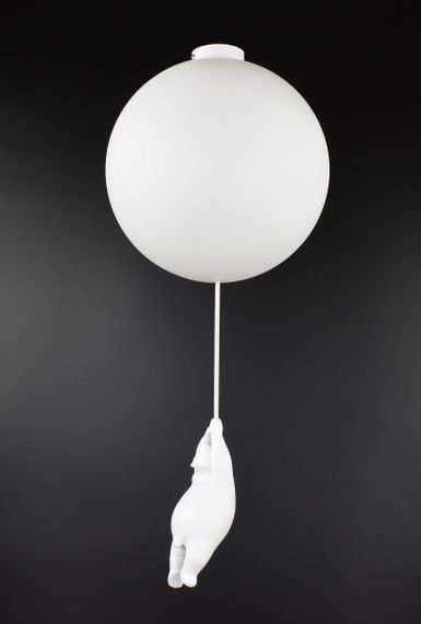 Люстра стельова на 1 лампочку 26806 Білий 60х25х25 см. | Зображення 1