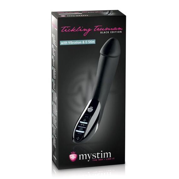 Вібратор з електростимуляцією Mystim Tickling Truman eStim Black, міостимулятор | Зображення 1