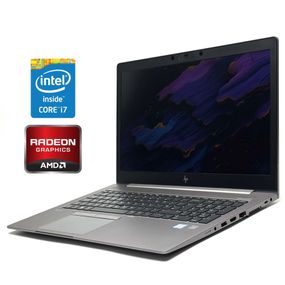 Мобильная рабочая станция Б-класс HP Zbook 15u G5 / 15.6" (1920x1080) IPS / Intel Core i7-8650U (4 (8) ядра по 1.9 - 4.2 GHz) / 16 GB DDR4 / 256 GB SSD / AMD Radeon Pro WX 3100, 2 GB DDR5, 128-bit / WebCam / Win 10 Pro б/у