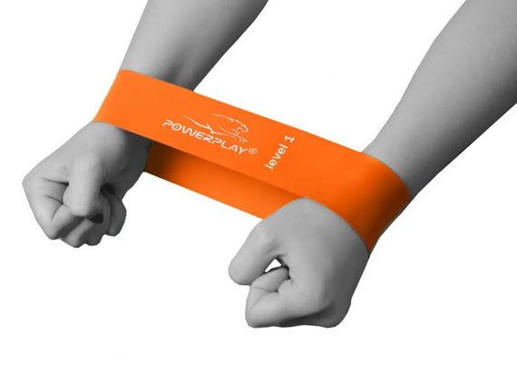 Резинка для фітнесу PowerPlay 4140 Level 1 Stretch Band (1-5 кг) Помаранчева (PP_4140_Orange) | Зображення 5