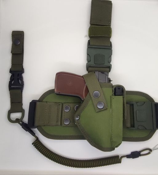 Тактична ПМ Макарова стегна з платформою 11707 колір Олива,зелений, хакі, шнур, тренчик 991 ms | Зображення 2