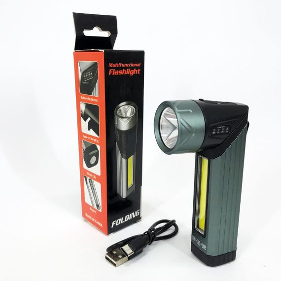 Світлодіодний ліхтарик Акумуляторний ліхтар Police, Ручний ліхтар cob, Потужний універсальний ліхтарик SO-76 | Зображення 1