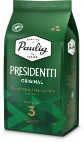 Кофе в зернах Paulig Presidentti Original Espresso 1 кг Финляндия Еспрессо