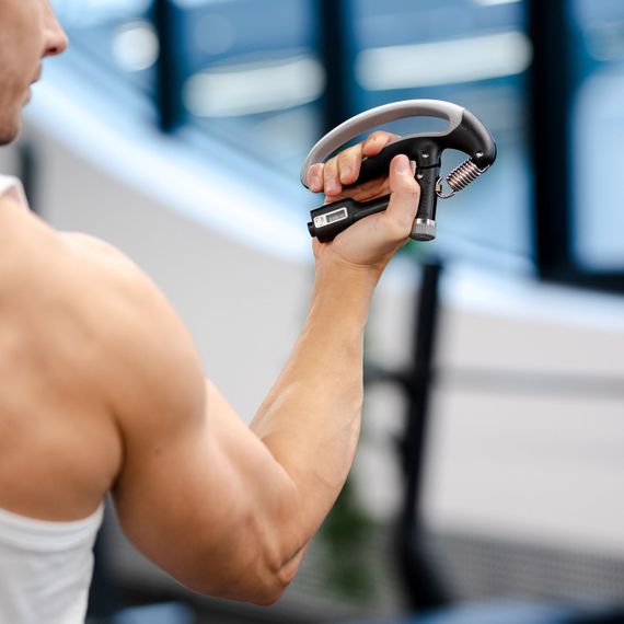 Еспандер регульований Gymtek 10-100кг з лічильником сіро-чорний | Зображення 7