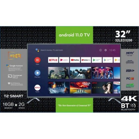 Телевізор Smart LED TV, Смарт телевізор Android 11 32 дюйми   знижка